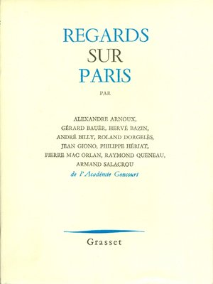 cover image of Regards sur Paris